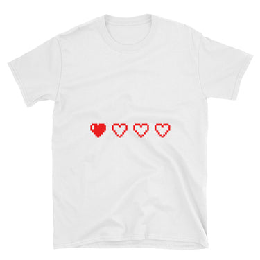 Running Low on Health Gamers Pixel Heart Health Points Shirt - The Japan Shop